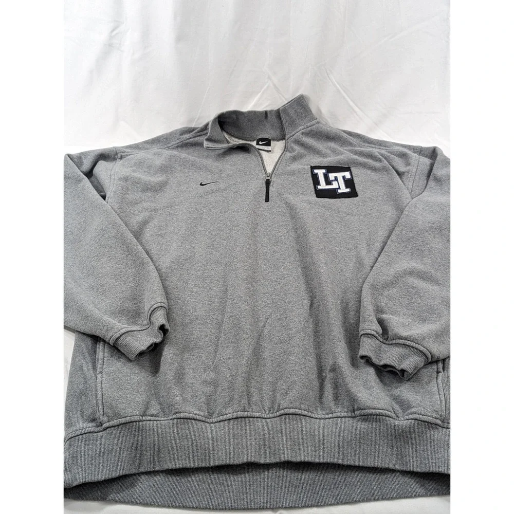 Nike Pullover Men 2XL Quarter Zip Gray‎ 